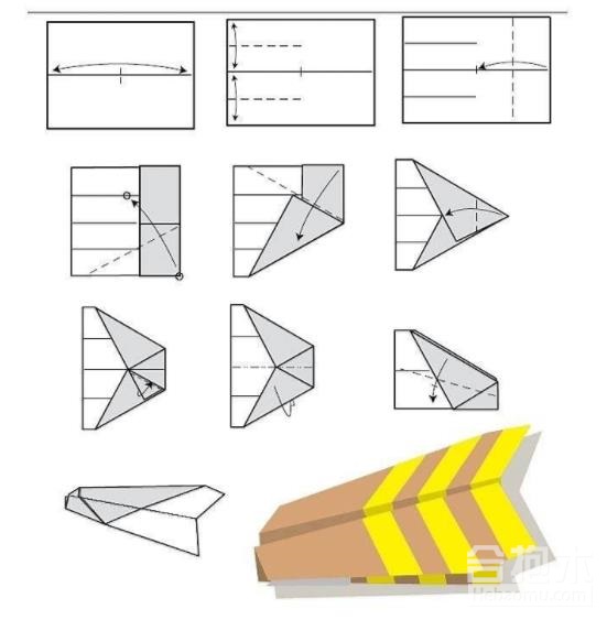 儿童娱乐,纸飞机的折法,纸飞机,