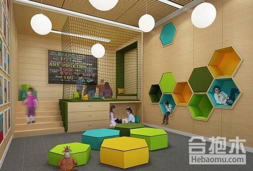 幼儿园空间设计,合抱木艺术,幼儿园,